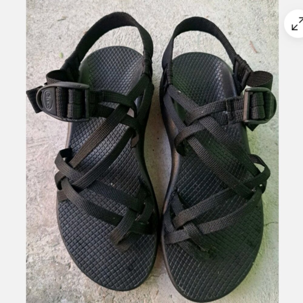 Women's Size 8 Chaco ZX 2 Adjustable Classic Straps Sandals Black Hiking Shoes